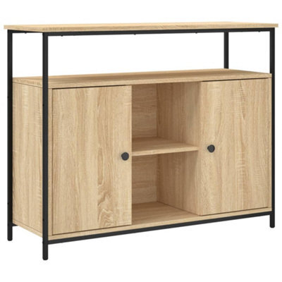 Berkfield Classic Sideboard Sonoma Oak 100X35X80 Cm Engineered Wood - image 1