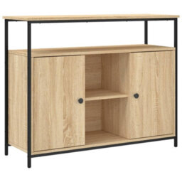 Berkfield Classic Sideboard Sonoma Oak 100X35X80 Cm Engineered Wood - thumbnail 1