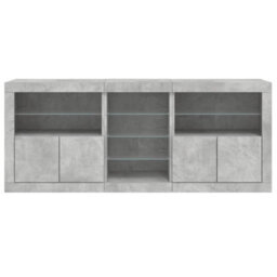 Walplus Sideboard With Led Lights Concrete Grey 162X37X67 Cm - thumbnail 7