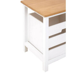Premier Housewares Interiors By Premier Compact Design 2 Drawer Bench, Modern Design Chest Of Drawers For Livingroom, Minimalist Storage Chest - thumbnail 6