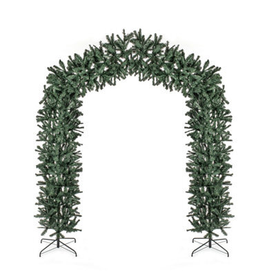 Premier Decorations Limited Artificial Christmas Tree Door Arch Garland Plain Green Decoration 2.4M - image 1
