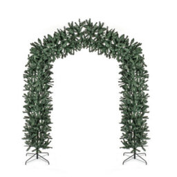 Premier Decorations Limited Artificial Christmas Tree Door Arch Garland Plain Green Decoration 2.4M