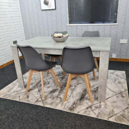 Dining Table With 4 Chairs, Dining Table Room Set 4, Kitchen Set Of 4, Grey Table, 4 Grey Tulip Chairs, Kosy Koala - thumbnail 5