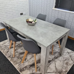 Dining Table With 4 Chairs, Dining Table Room Set 4, Kitchen Set Of 4, Grey Table, 4 Grey Tulip Chairs, Kosy Koala - thumbnail 6