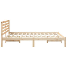 Berkfield Modern With Headboard Brown 160 X 200 Cm Solid Pine Wood - thumbnail 6