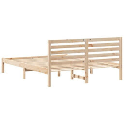 Berkfield Modern With Headboard Brown 160 X 200 Cm Solid Pine Wood - thumbnail 7