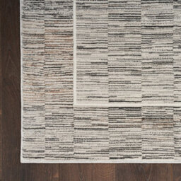 Charcoal Grey Bordered,abstract Modern Easy To Clean Rug For Bedroom & Living Room-160Cm X 221Cm - thumbnail 8