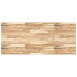 Berkfield Basin Shelf Wall Mounted Steel And Solid Wood Acacia - thumbnail 8