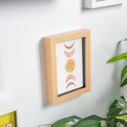 "Nicola Spring 5 X 7"" Photo Frames - Light Wood - 3D Photo Frame Picture Frame Box Portrait Display Case (20 X 15Cm) Set Of 2" - thumbnail 6