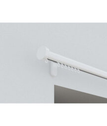 28mm Styleline  Gliding Curtain Pole Set With Stud End - White, 120Cm - thumbnail 2