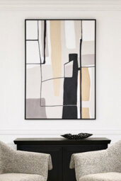my furniture Brownstone Two - Hand-Painted Wall Art - thumbnail 4