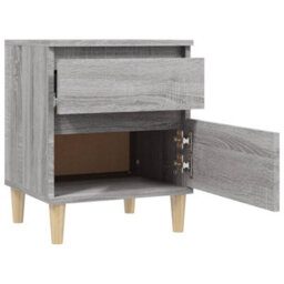Berkfield Bedside Cabinets 2 Pcs Grey Sonoma 40X35X50 Cm - thumbnail 8
