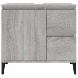 Vidaxl Bathroom Cabinet Grey Sonoma 65X33X60 Cm Engineered Wood - thumbnail 7
