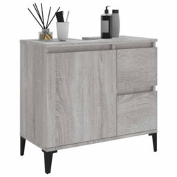 Vidaxl Bathroom Cabinet Grey Sonoma 65X33X60 Cm Engineered Wood - thumbnail 5