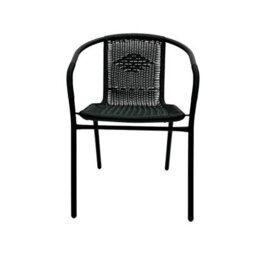 Rattan Garden Set, Round Glass Table Plus 2 Rattan Garden Chairs Be Furniture - thumbnail 5