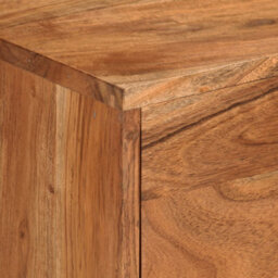 Berkfield Tv Cabinet Honey Brown And Grey 110X30X50 Cm Solid Wood Acacia - thumbnail 6