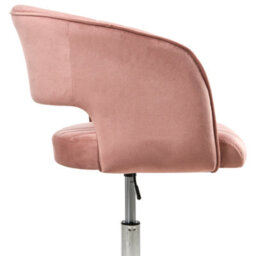 Beliani Desk Chair Katonah Velvet Pink - thumbnail 5
