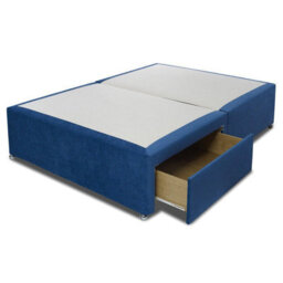 Divan Base Direct Artisan Luxury Platform Top Divan Bed Base Only 5Ft King Size 2 Drawers End - Plush Marine - thumbnail 5