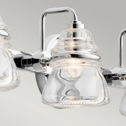 Luminosa Lighting Luminosa Kichler Talland Bathroom Wall Lamp Polished Chrome, Ip44 - thumbnail 4
