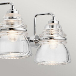 Luminosa Lighting Luminosa Kichler Talland Bathroom Wall Lamp Polished Chrome, Ip44 - thumbnail 2