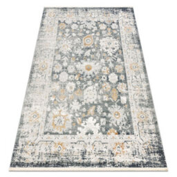 RugsX Distin 0835A Grey / Light Grey / White Modern Carpet - Ornament, Frame  200X290 Cm