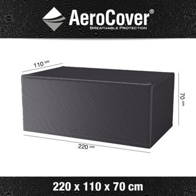Pacific Lifestyle Platinum Aerocover Garden Table Waterproof Rip-Stop Polyester Outdoor Cover W220Xd110Xh70Cm - image 1