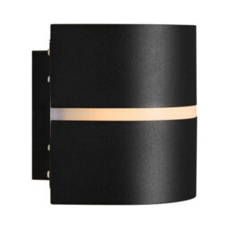 Nordlux Sibelis Outdoor Patio Terrace Garden Wall Light In Black (Height) 12Cm - thumbnail 3