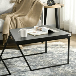 Homcom Coffee Table Set Of 2, Coffee Tables With Steel Frame For Living Room - thumbnail 7