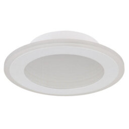 Luminosa Lighting Luminosa Lamela Round Integrated Led Semi Flush Ceiling Light White Matt Led 4000K - thumbnail 2