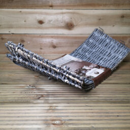 Samuel Alexander 28Or70Cm Everlands Kd Willow Christmas Tree Skirt Wicker Rattan   Large Grey Wash - thumbnail 5
