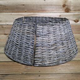 Samuel Alexander 28Or70Cm Everlands Kd Willow Christmas Tree Skirt Wicker Rattan   Large Grey Wash - thumbnail 4