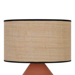 GoodHome Longclaw Round Matt Natural Table Lamp - thumbnail 4