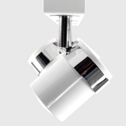 Valuelights Rosie Modern 3 Way Adjustable Heads White And Chrome Straight Bar Ceiling Spotlight Fitting - thumbnail 6