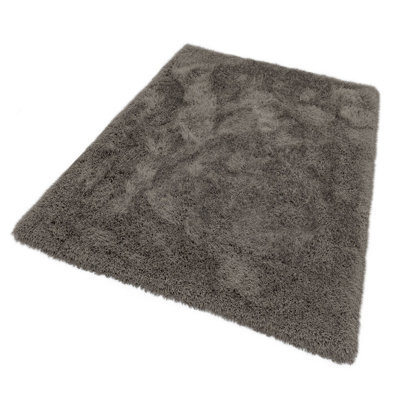 Cascade Smoke Luxury Polyester Rug By Asiatic-65Cm X 135Cm - image 1