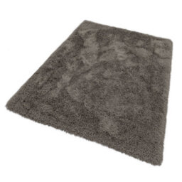 Cascade Smoke Luxury Polyester Rug By Asiatic-65Cm X 135Cm - thumbnail 1