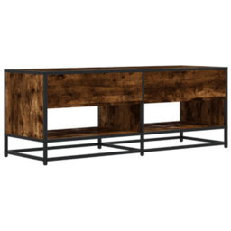 Walplus Tv Cabinet Smoked Oak 120.5X40X46 Cm Engineered Wood And Metal - thumbnail 6