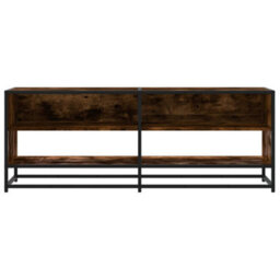 Walplus Tv Cabinet Smoked Oak 120.5X40X46 Cm Engineered Wood And Metal - thumbnail 4