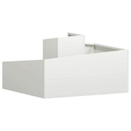 Berkfield Garden Planter White 80 X 80 X 50 Cm Cold-Rolled Steel - thumbnail 7