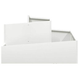 Berkfield Garden Planter White 80 X 80 X 50 Cm Cold-Rolled Steel - thumbnail 5