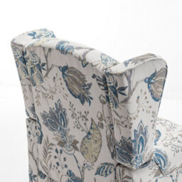 Wingback Armchair, Retro Accent Chair Soft Padded Fabric Lounge Padded Sofa Chair, Retro Vantage Leisure Chair - thumbnail 7