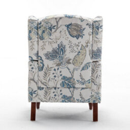 Wingback Armchair, Retro Accent Chair Soft Padded Fabric Lounge Padded Sofa Chair, Retro Vantage Leisure Chair - thumbnail 8
