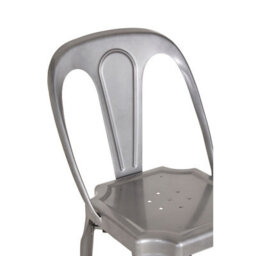 Orsina Grey Chair With Metal Frame, Comfy Grey Outdoor Metal Chair, Effortless Cleaning Metal Chair - thumbnail 6