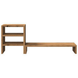 Walplus Monitor Stand With Desk Organiser Artisian Oak Engineered Wood - thumbnail 4
