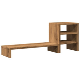Walplus Monitor Stand With Desk Organiser Artisian Oak Engineered Wood - thumbnail 6