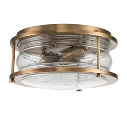Luminosa Lighting Luminosa Kichler Ashland Bay Bathroom Ceiling Light Natural Brass, Ip44 - thumbnail 5