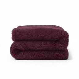 Cuddly Extra Fluffy Throw Ultra Soft Plush Blanket For Sofa Bed Home Decor Plum 150X200Cm - thumbnail 2