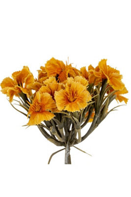 Yellow Dianthus Spray Vibrant Artificial Flower For Retail Displays - image 1