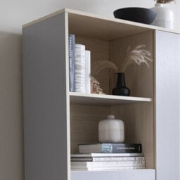 Nöa & Nani Noa & Nani Display Cabinet In Grey & Oak Finish Järstorp - thumbnail 4