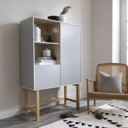 Nöa & Nani Noa & Nani Display Cabinet In Grey & Oak Finish Järstorp - thumbnail 2