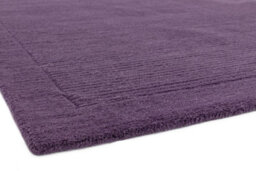 Plain Rug, Wool Rug For Living Room, Easy To Clean Handmade Rug, 9mm Thick Purple Rug For Dining Room-60Cm X 120Cm - thumbnail 2